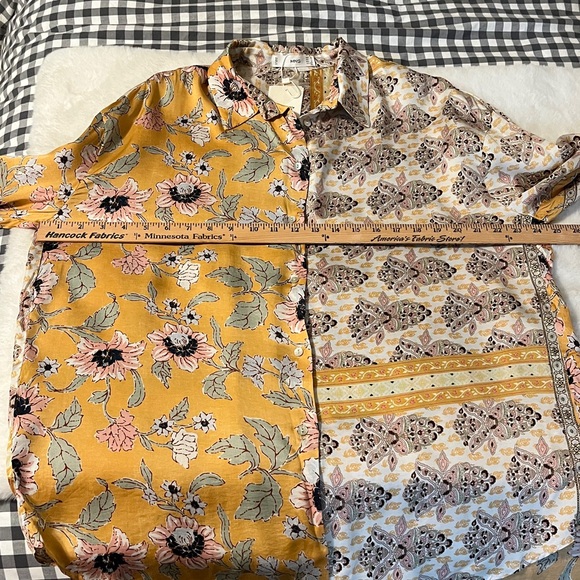 New! MANGO MNG Floral Paisley Print Blouse Size Medium NWT - Picture 9 of 14